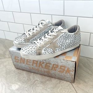 Golden Goose Super Star Studded Sneakers RARE